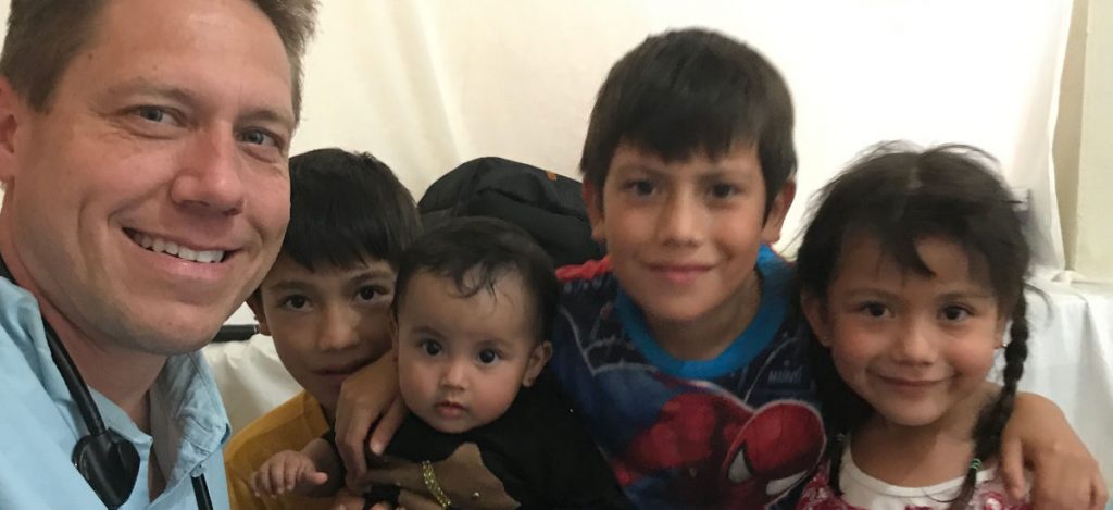 Dr. Chris with Guatemalan children