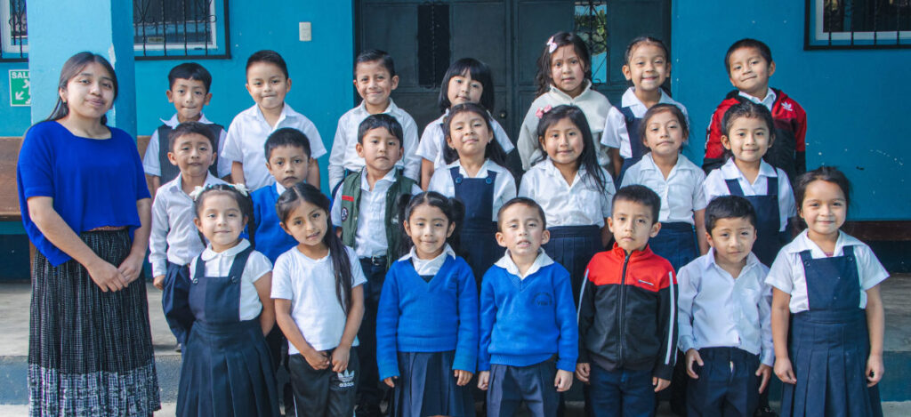 MildredsClass-WEB A class picture of Teacher Mildred and her young students